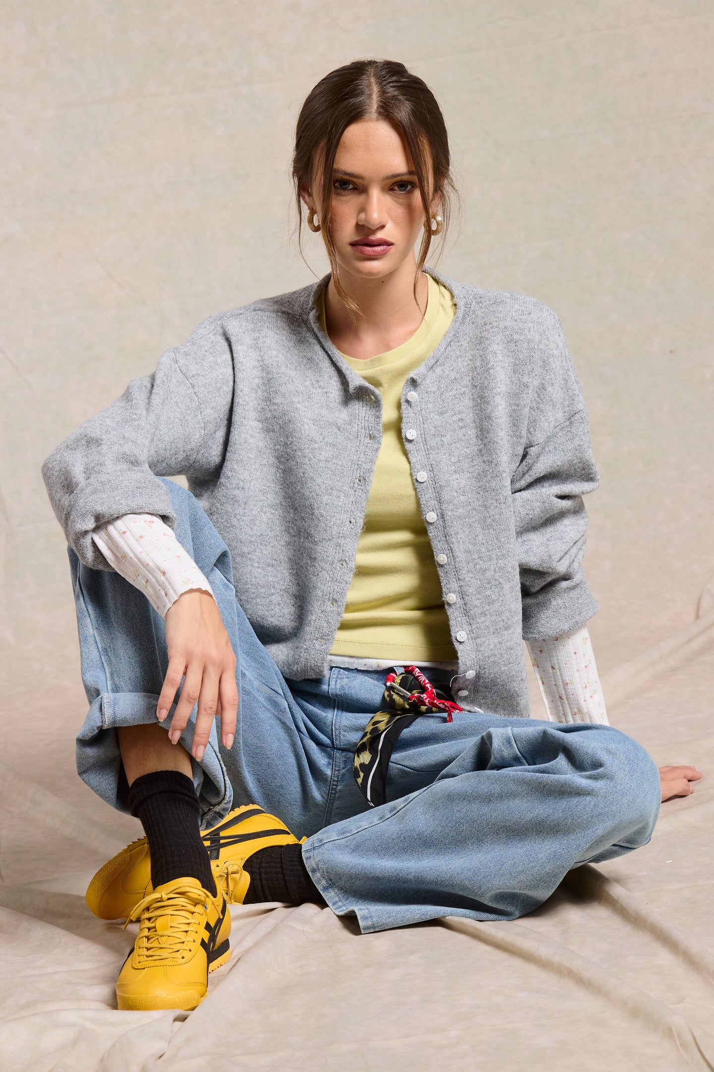 black button down cardigan